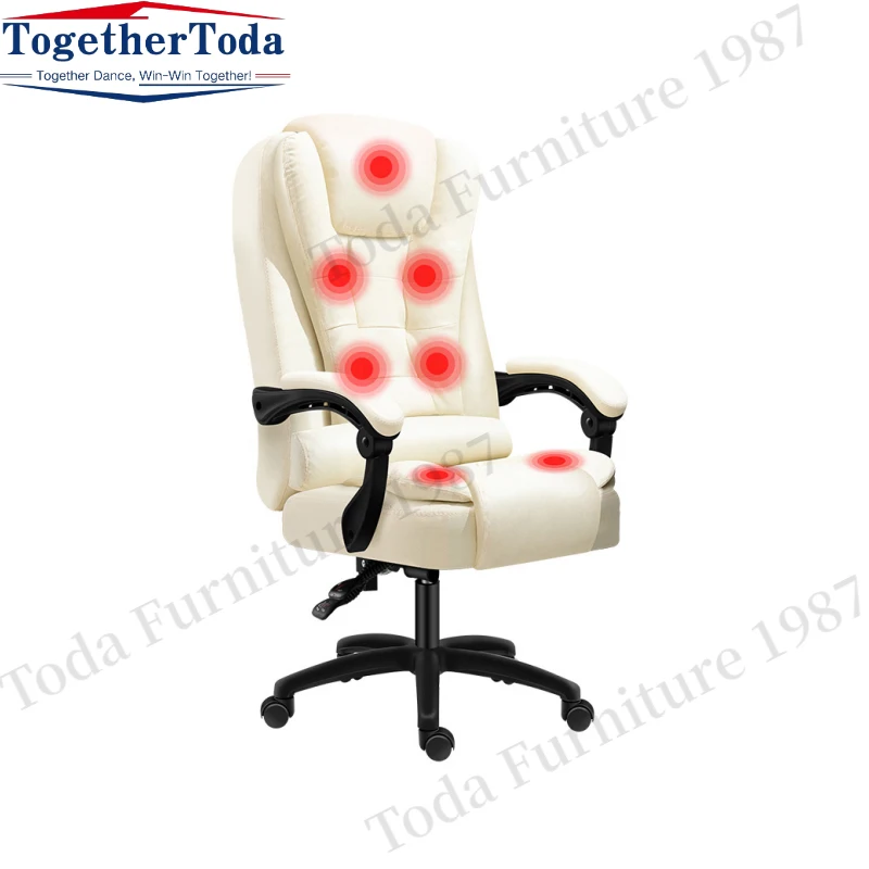 Chaise-de-bureau-moderne-en-acier-inoxydable-mobilier-de-luxe-blanc-marron-3