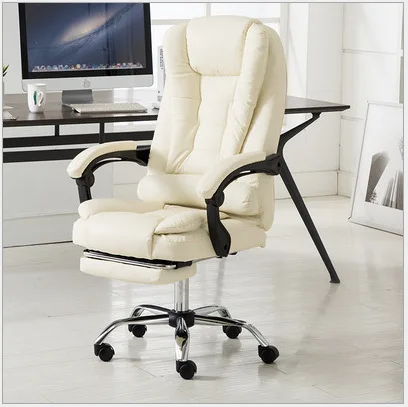 Chaise-de-bureau-moderne-en-acier-inoxydable-mobilier-de-luxe-blanc-marron-5