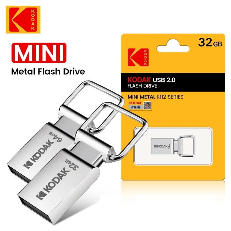 KODAK-Mini-cl-USB-2-0-K112-en-m-tal-support-m-moire-de-32GB-64GB-5