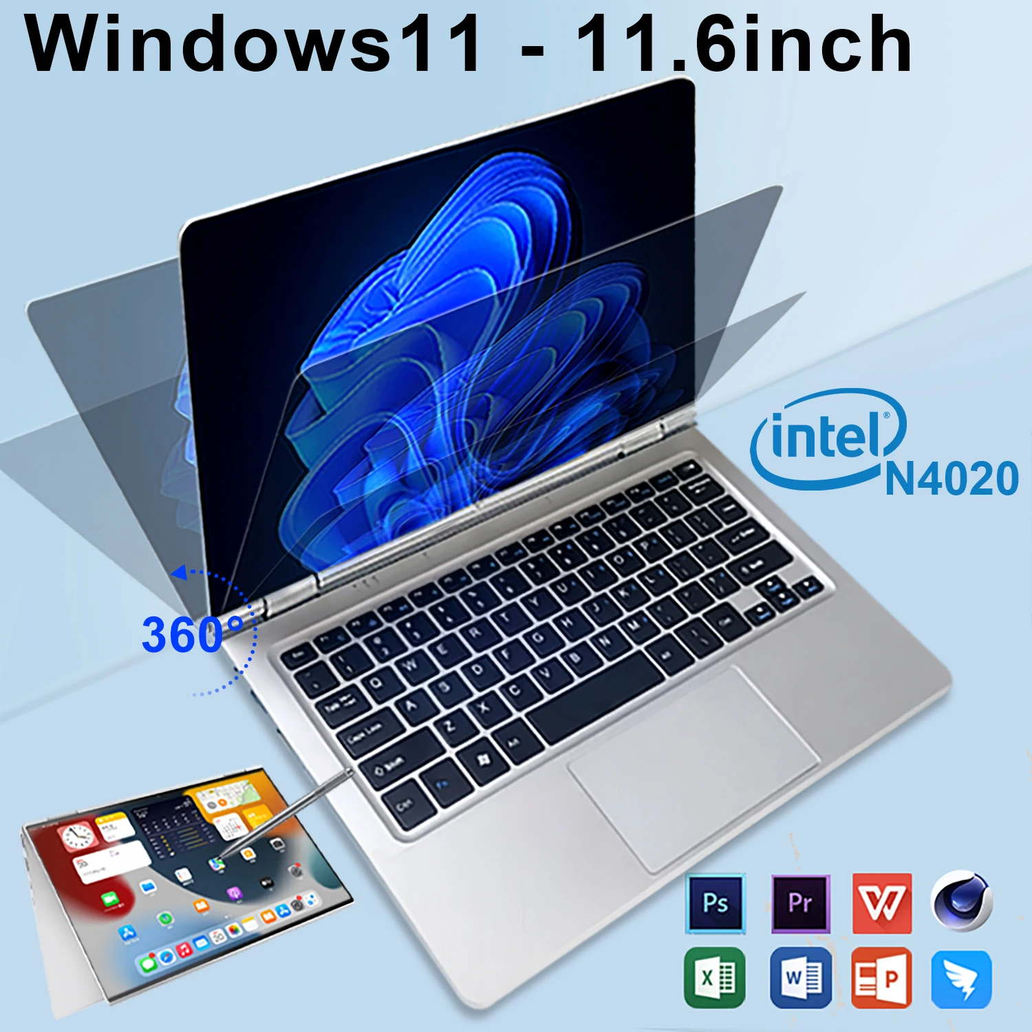 Ordinateur-portable-Windows-11-Gamer-Intel-N4020-ordinateur-de-bureau-avec-empreinte-digitale-r-tro-clair